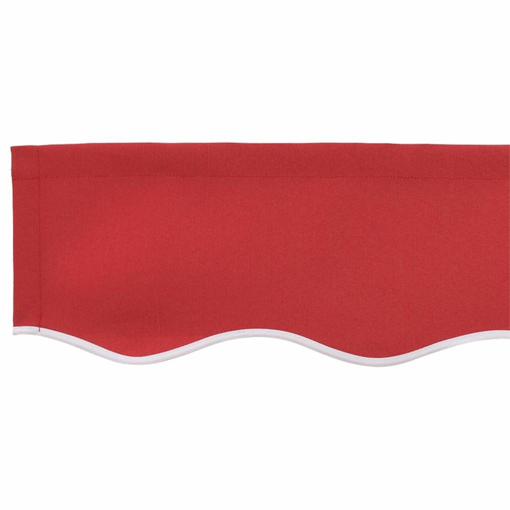vidaXL Vervangingsdoek voor zonnescherm Rood 600 × 300 cm Canvas