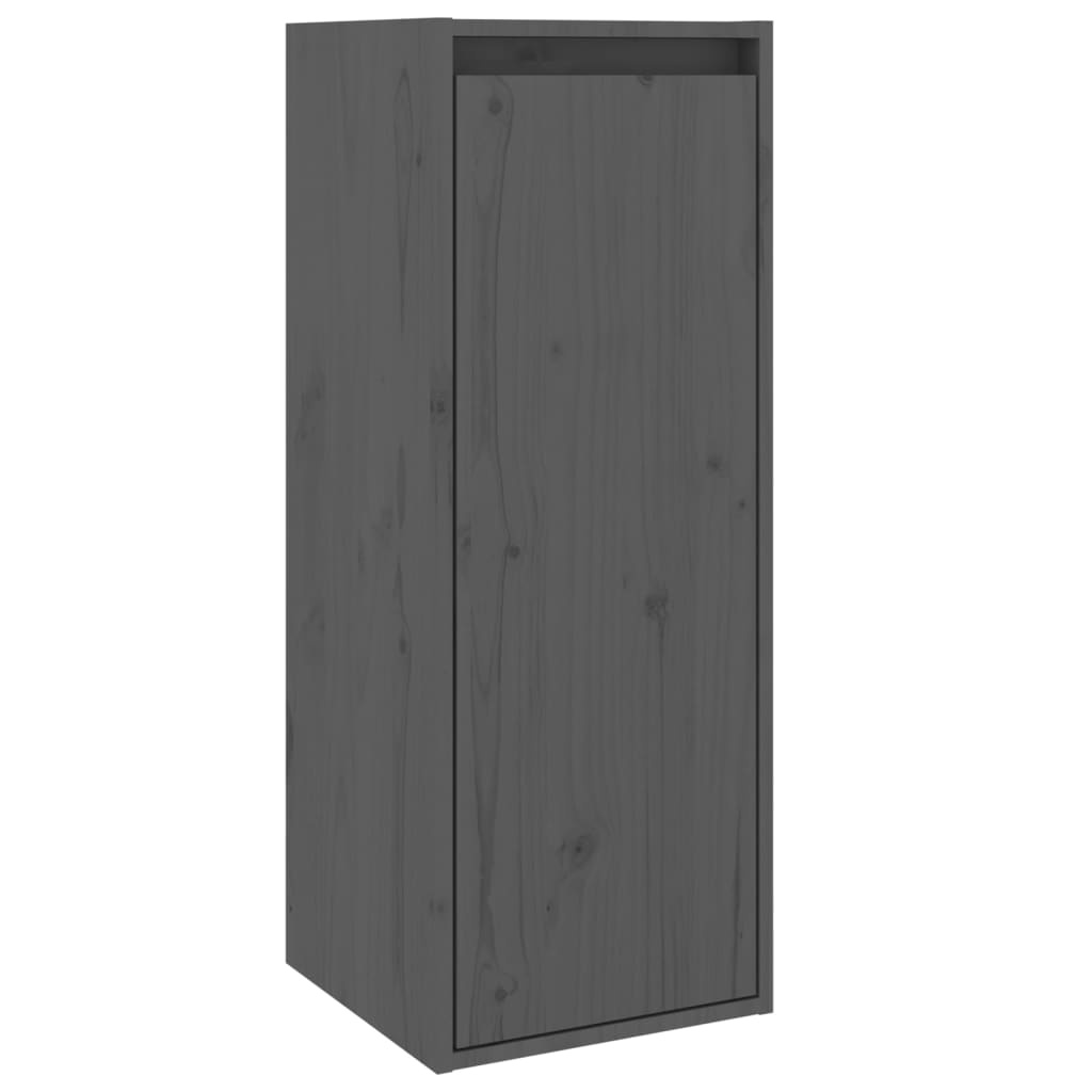 vidaXL Grenenhouten Wandkast Grijs - 58% Korting!