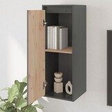 vidaXL Grenenhouten Wandkast Grijs - 58% Korting!