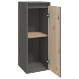 vidaXL Grenenhouten Wandkast Grijs - 58% Korting!