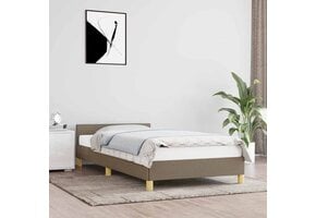 VidaXL Taupe Bedframe met Hoofdeinde (90x200cm) - 34% Korting!