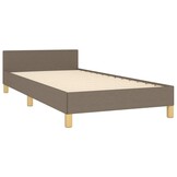 VidaXL Taupe Bedframe met Hoofdeinde (90x200cm) - 34% Korting!