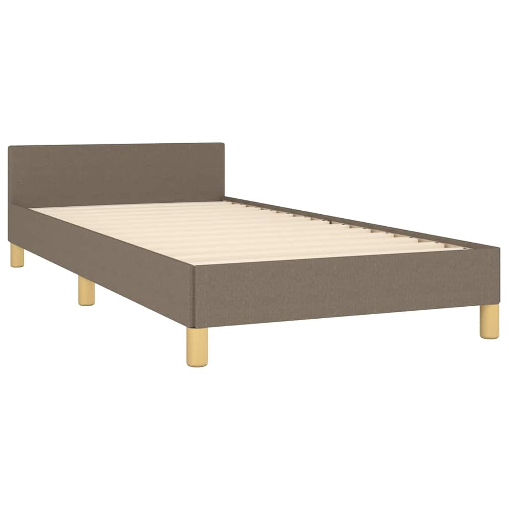 VidaXL Taupe Bedframe met Hoofdeinde (90x200cm) - 34% Korting!