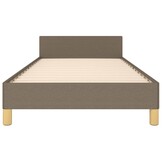 VidaXL Taupe Bedframe met Hoofdeinde (90x200cm) - 34% Korting!