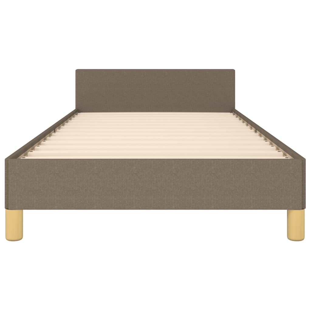 VidaXL Taupe Bedframe met Hoofdeinde (90x200cm) - 34% Korting!