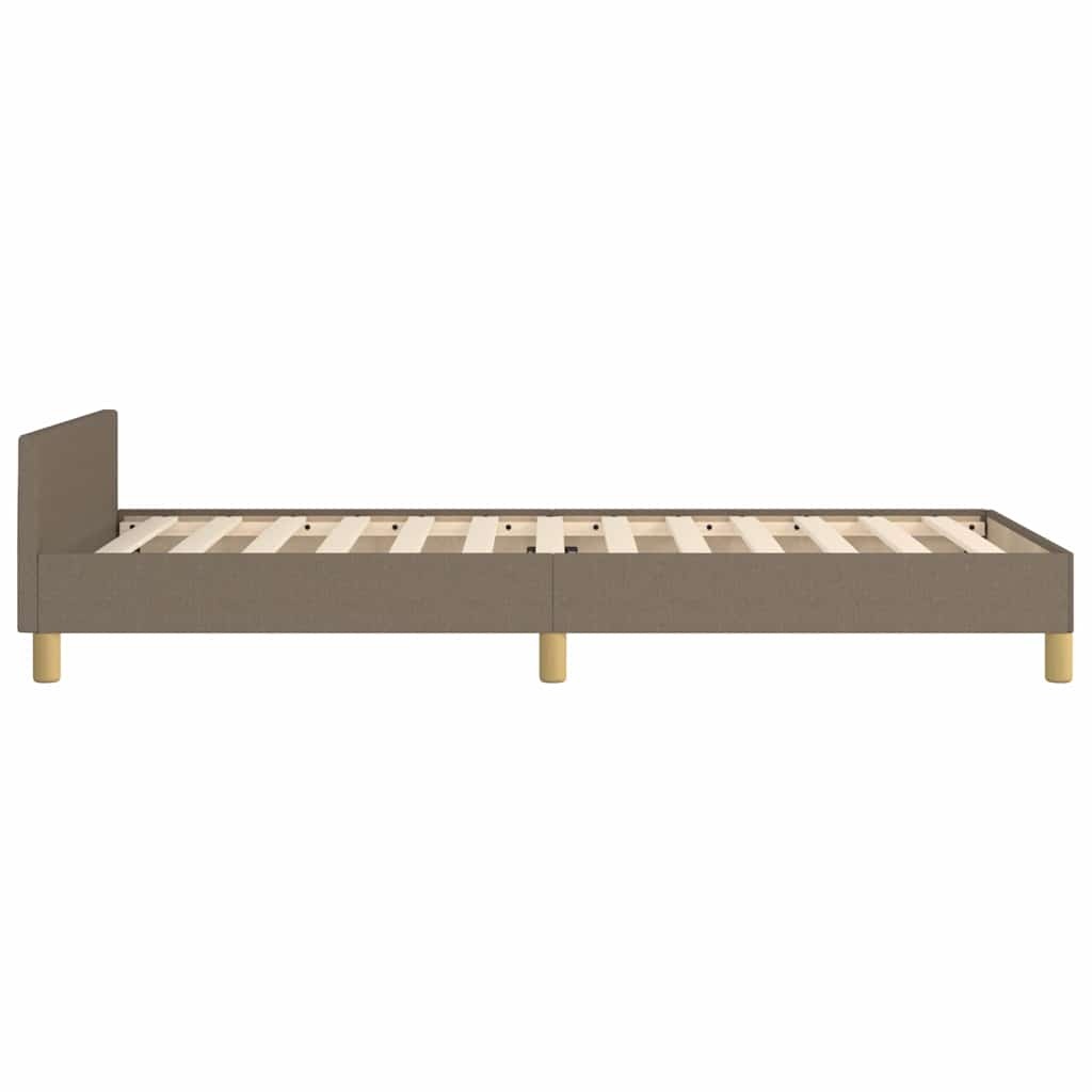 VidaXL Taupe Bedframe met Hoofdeinde (90x200cm) - 34% Korting!