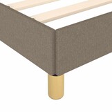 VidaXL Taupe Bedframe met Hoofdeinde (90x200cm) - 34% Korting!