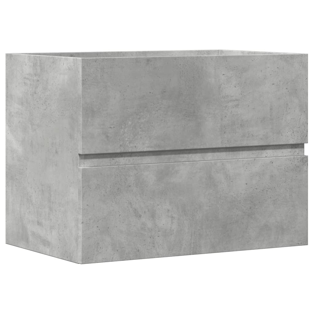 vidaXL Badkamerkast 60x38,5x45 cm bewerkt hout betongrijs