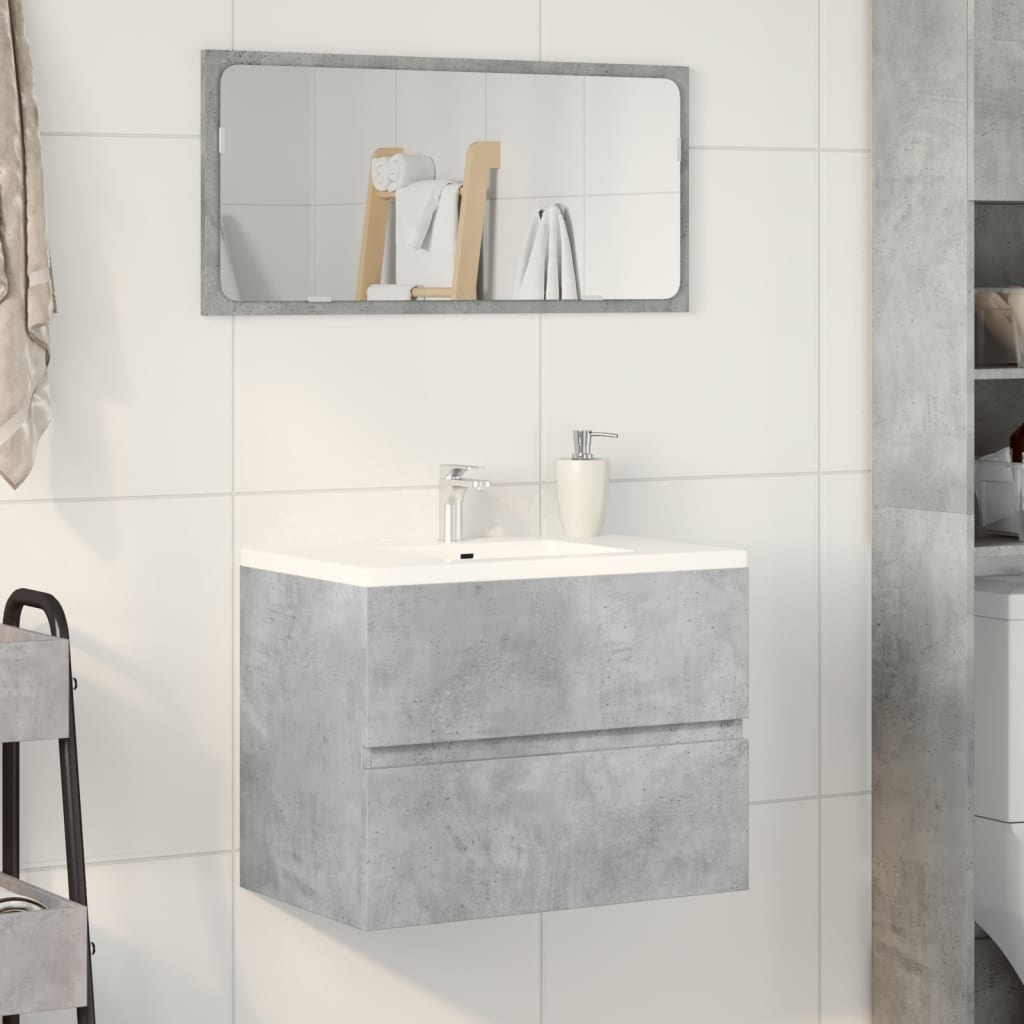 Betongrijze badkamerkast 60x38,5x45 cm - 56% korting!