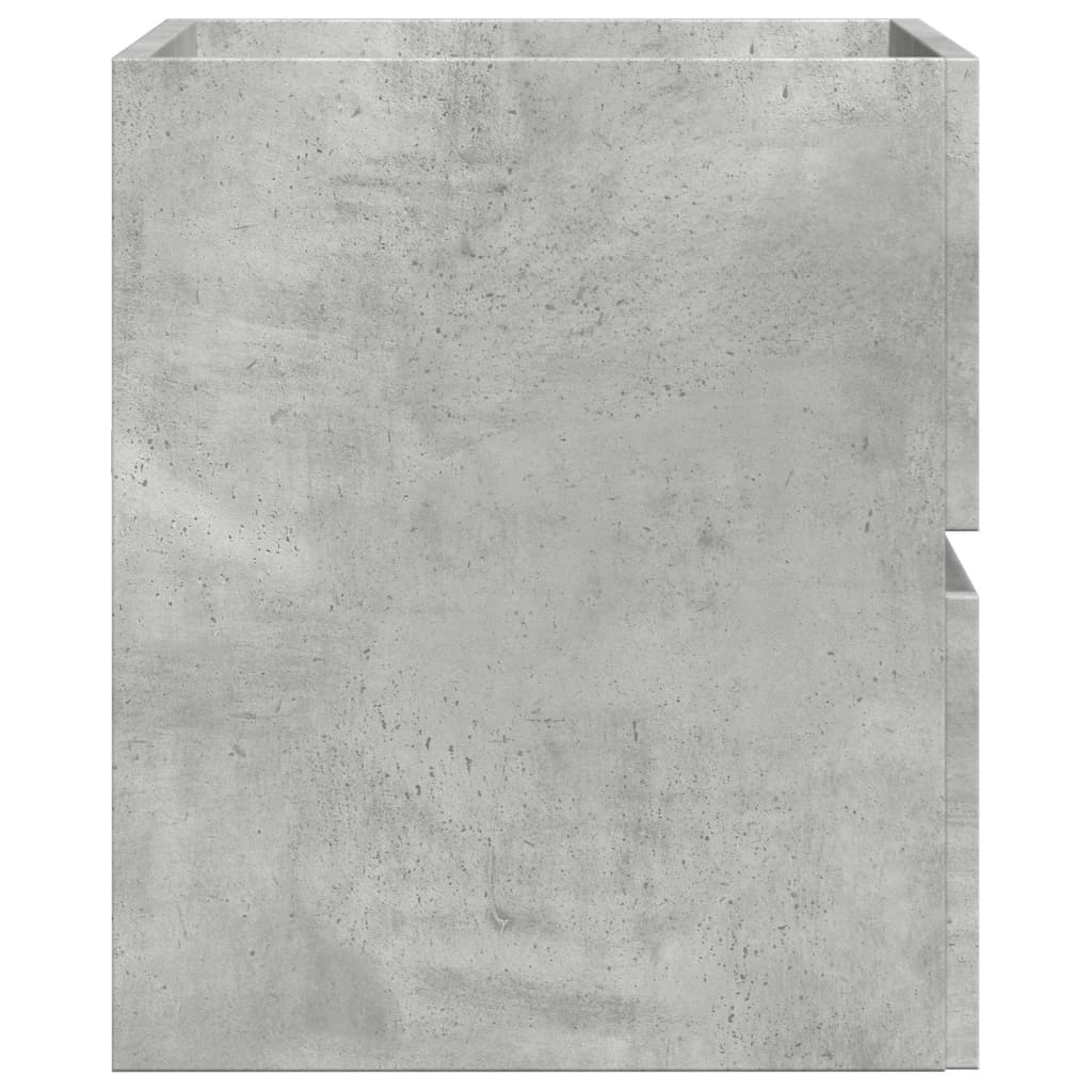 vidaXL Badkamerkast 60x38,5x45 cm bewerkt hout betongrijs