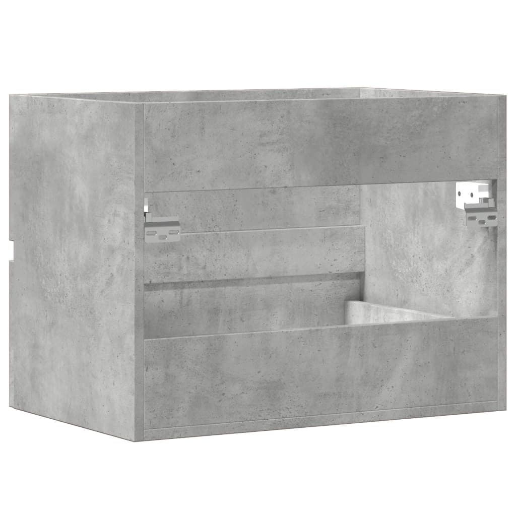 vidaXL Badkamerkast 60x38,5x45 cm bewerkt hout betongrijs