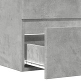 vidaXL Badkamerkast 60x38,5x45 cm bewerkt hout betongrijs