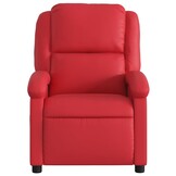 vidaXL Fauteuil verstelbaar kunstleer rood