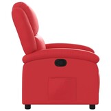 vidaXL Fauteuil verstelbaar kunstleer rood