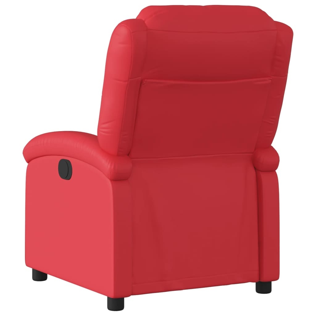 vidaXL Fauteuil verstelbaar kunstleer rood