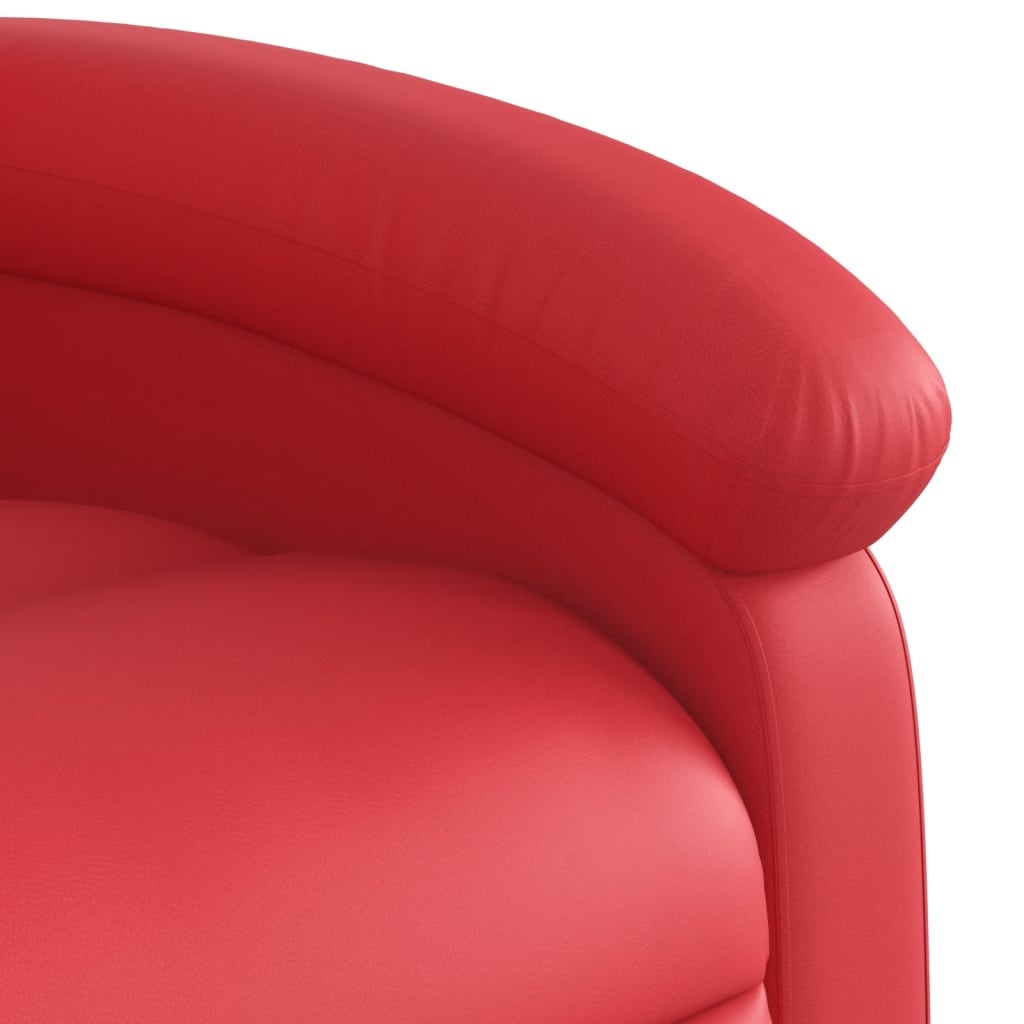 vidaXL Fauteuil verstelbaar kunstleer rood
