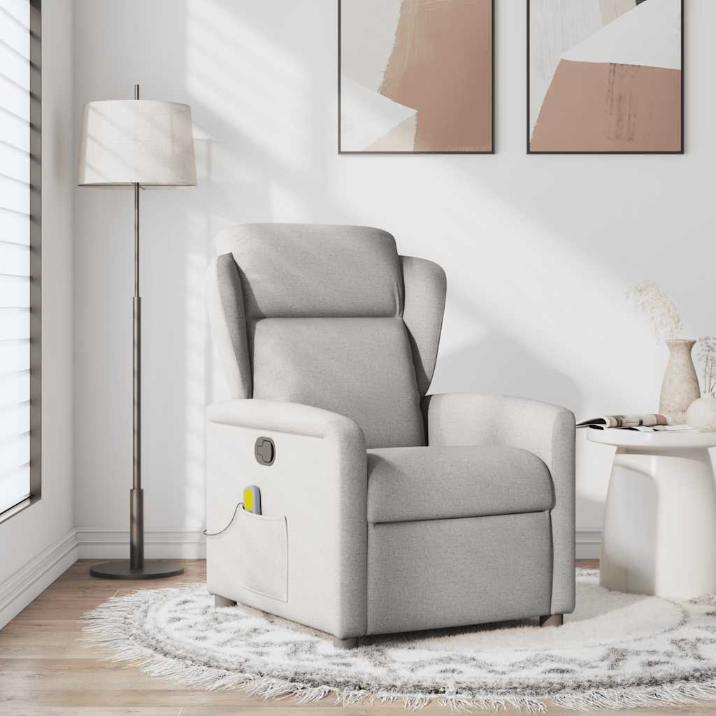 vidaXL Massagestoel Wolk Grijs - 35% Korting!