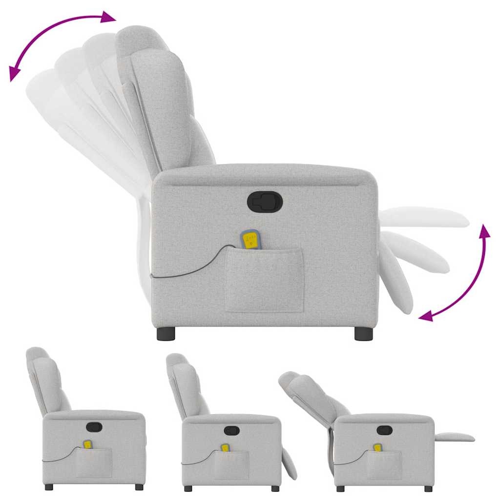 vidaXL Massagestoel Wolk Grijs - 35% Korting!