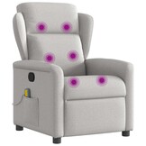 vidaXL Massagestoel Wolk Grijs - 35% Korting!