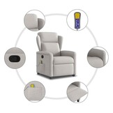 vidaXL Massagestoel Wolk Grijs - 35% Korting!