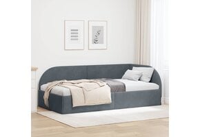 vidaXL Hoekbedframe Donkergrijs - 35% Korting!