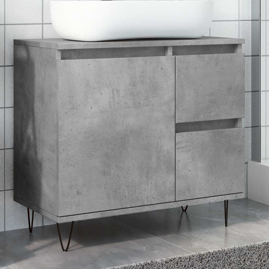 VidaXL Badkamerkast Betongrijs (65x33x60cm) - 34% Korting