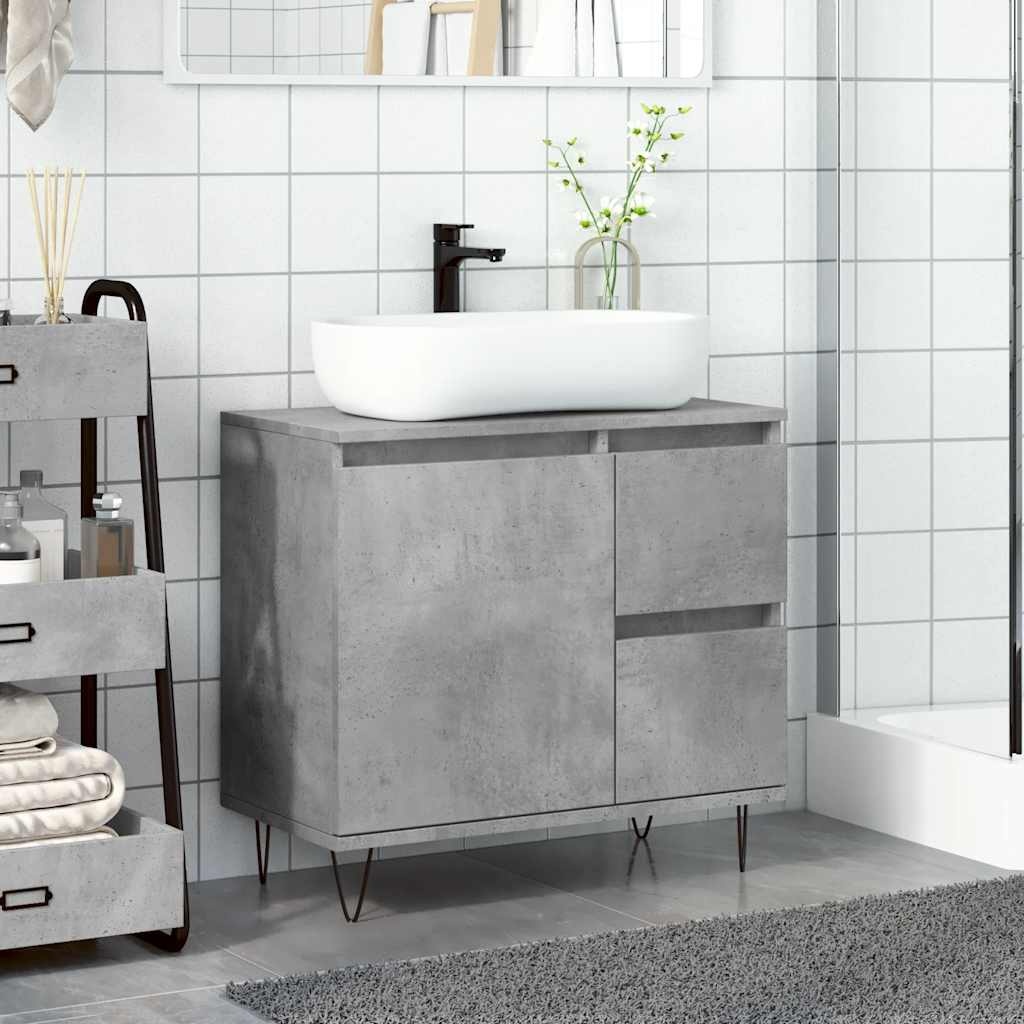 VidaXL Badkamerkast Betongrijs (65x33x60cm) - 34% Korting