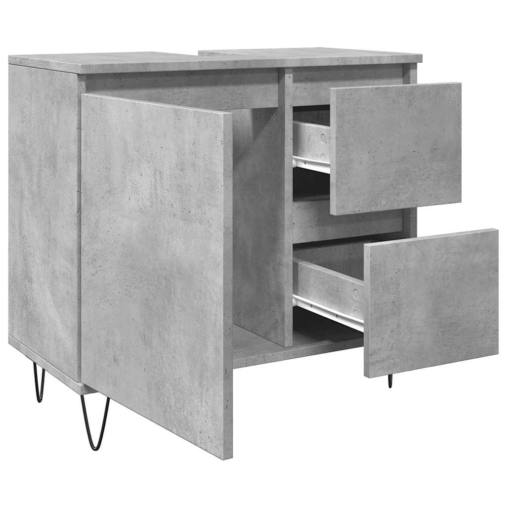 VidaXL Badkamerkast Betongrijs (65x33x60cm) - 34% Korting