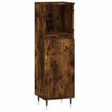 vidaXL Badkamerkast Gerookt Eiken 30x30x100 cm - 34% Korting