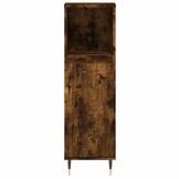 vidaXL Badkamerkast Gerookt Eiken 30x30x100 cm - 34% Korting
