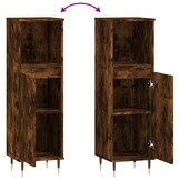 vidaXL Badkamerkast Gerookt Eiken 30x30x100 cm - 34% Korting