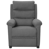 vidaXL Massagestoel Stof Lichtgrijs - 55% Korting