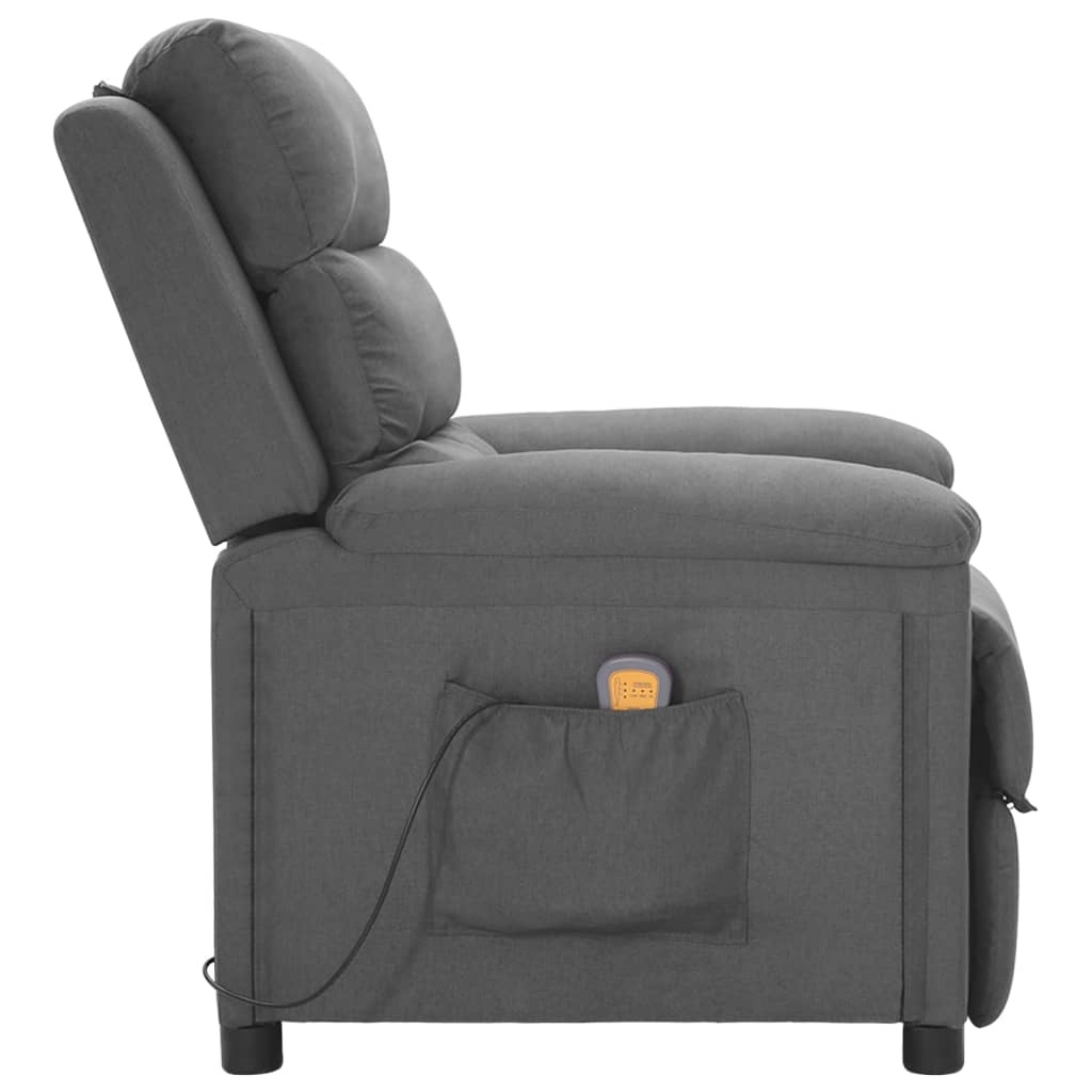 vidaXL Massagestoel Stof Lichtgrijs - 55% Korting