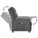 vidaXL Massagestoel Stof Lichtgrijs - 55% Korting