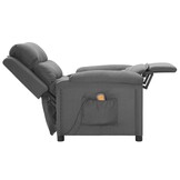 vidaXL Massagestoel Stof Lichtgrijs - 55% Korting