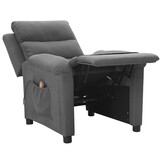 vidaXL Massagestoel Stof Lichtgrijs - 55% Korting