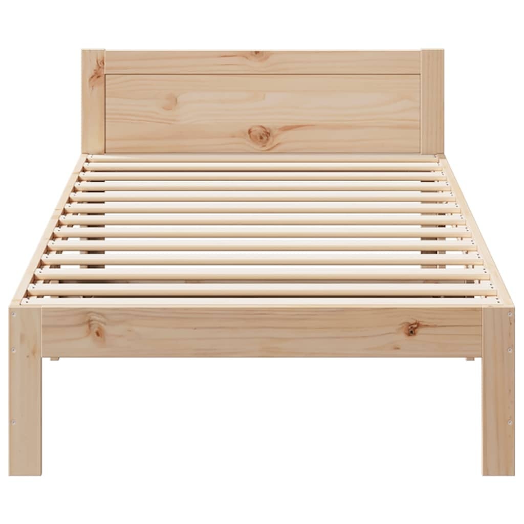 vidaXL Bedframe zonder matras massief grenenhout 80x200 cm