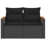 VidaXL Tuinbank 2-zits Zwart - 54% Korting!