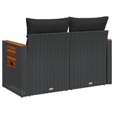 VidaXL Tuinbank 2-zits Zwart - 54% Korting!