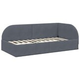 vidaXL Hoekbedframe Donkergrijs Fluweel - 41% Korting!