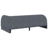 vidaXL Hoekbedframe Donkergrijs Fluweel - 41% Korting!