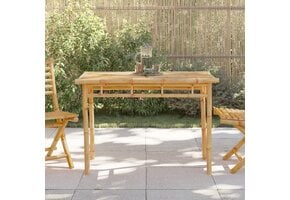VidaXL Bamboe Tuintafel 110x55x75 cm | 54% Korting