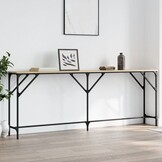vidaXL Wandtafel 200x29x75 cm bewerkt hout sonoma eikenkleurig