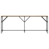 vidaXL Wandtafel 200x29x75 cm bewerkt hout sonoma eikenkleurig