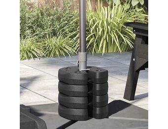 vidaXL Prieelgewichten 4 st 220x50 mm beton zwart