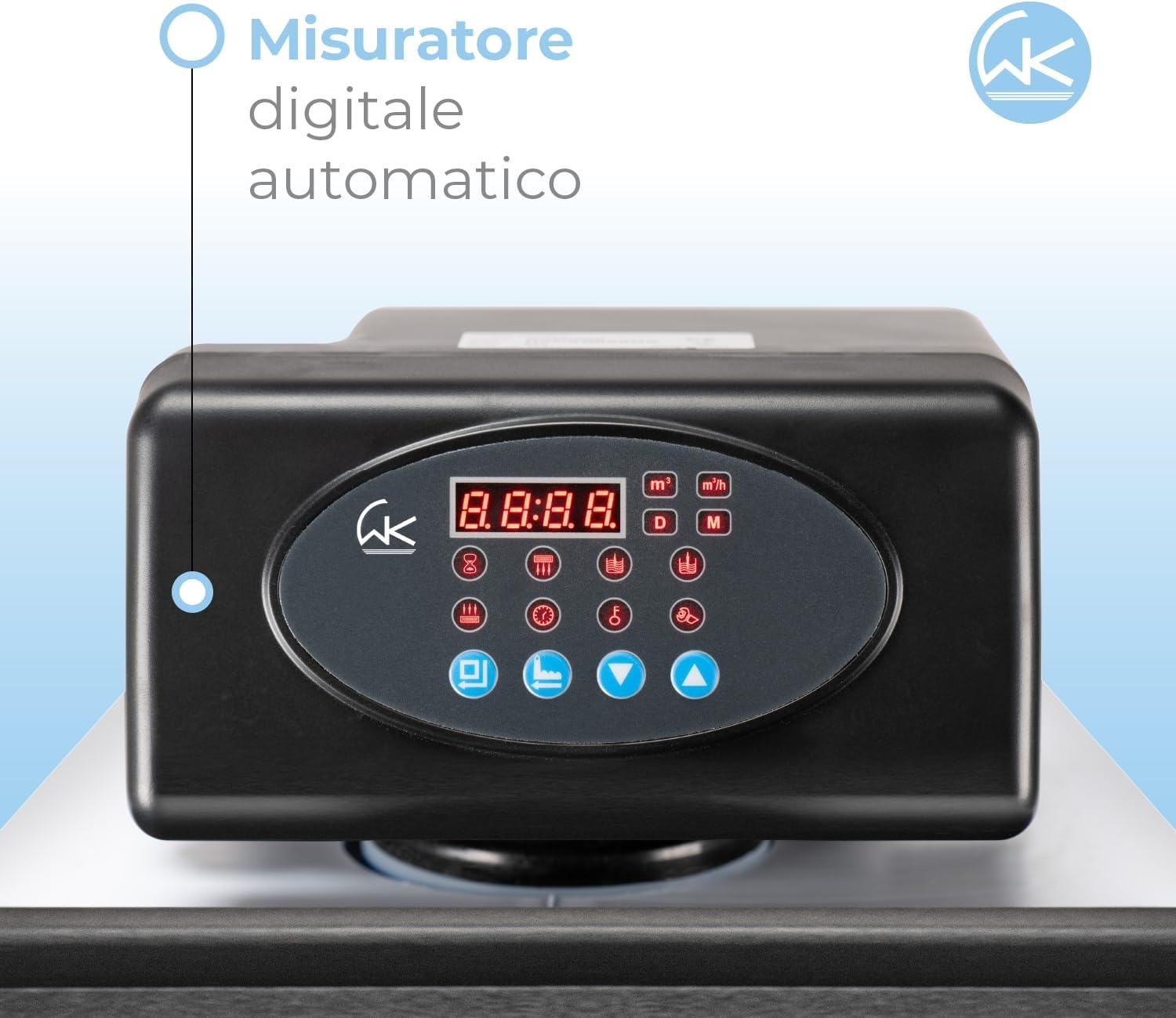 WK New Octopus Slim Waterontharder - Compact Waterfiltratiesysteem voor Huishoudelijk Gebruik - Slim