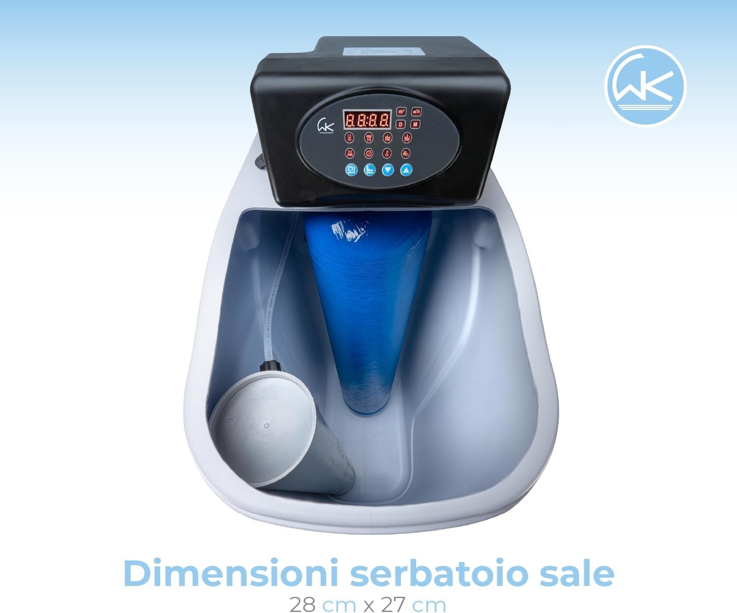 WK New Octopus Slim Waterontharder - Compact Waterfiltratiesysteem voor Huishoudelijk Gebruik - Slim