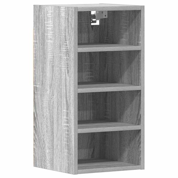 vidaXL Hangkast 30x29,5x60 cm bewerkt hout grijs sonoma eikenkleurig