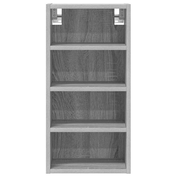 vidaXL Hangkast 30x29,5x60 cm bewerkt hout grijs sonoma eikenkleurig