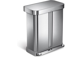 Pedaalemmer 58L RVS | 34% Korting | Afvalscheiding & Soft Close